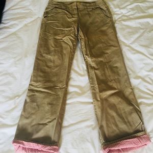 FLANNEL lined chinos